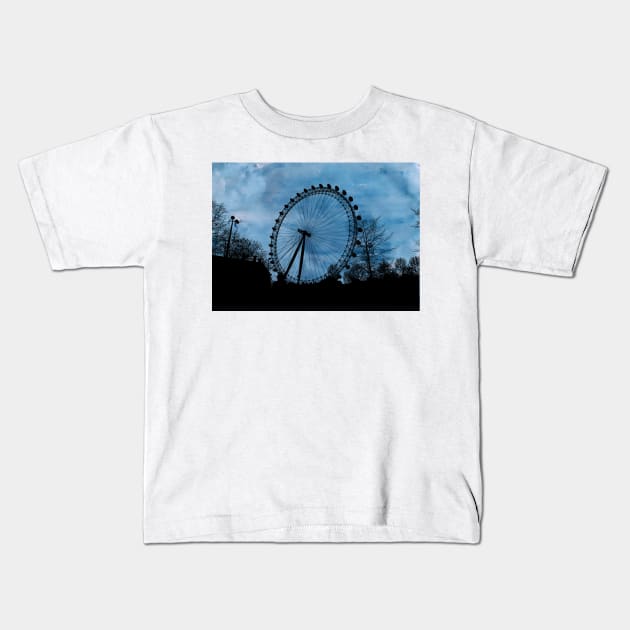 London Eye Abstract Kids T-Shirt by jhsells98